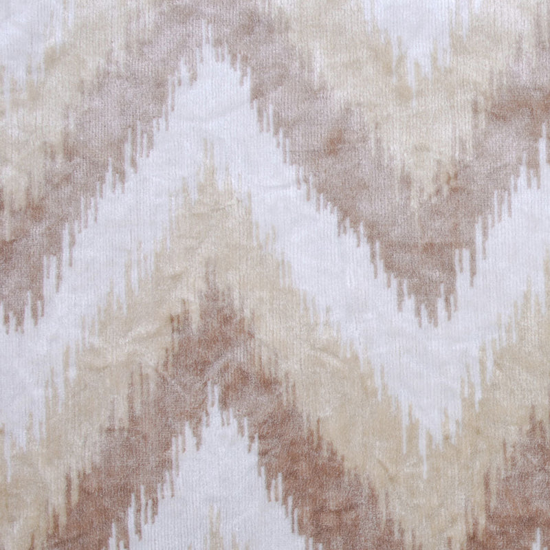 Beige Ikat Velvet
