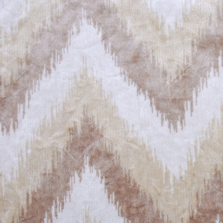 Beige Ikat Velvet