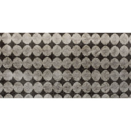 Oyster Gray Geometric Ikat Velvet