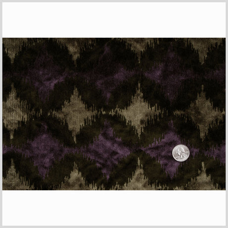 Purple Ikat Velvet