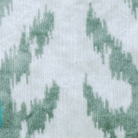 Teal Ikat Velvet