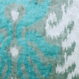 Teal Ikat Velvet