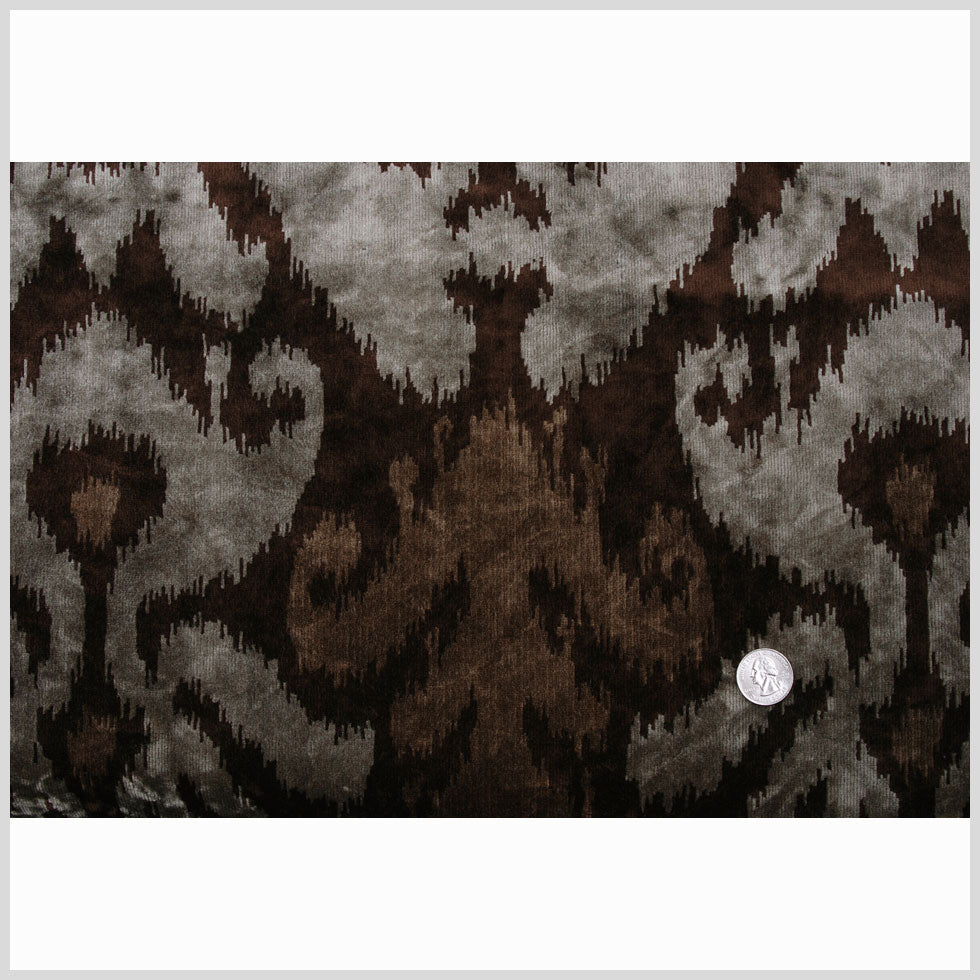 Brown Ikat Velvet