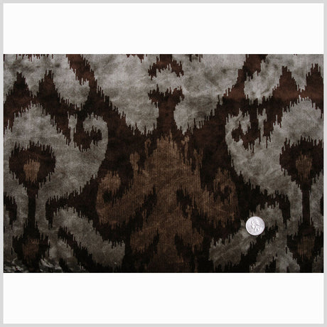 Brown Ikat Velvet