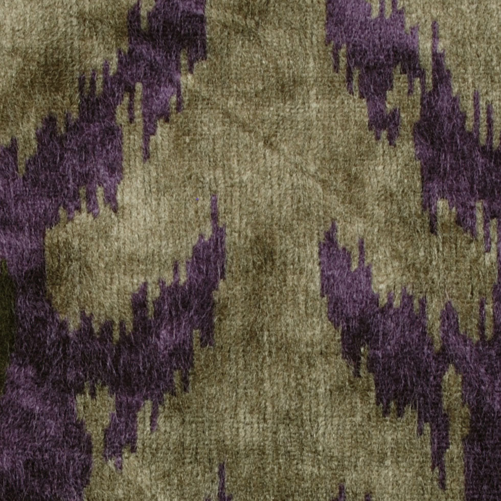 Purple Ikat Velvet
