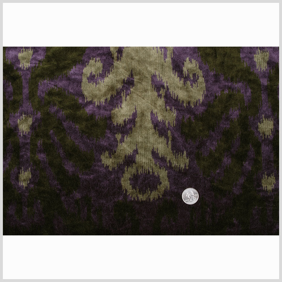 Purple Ikat Velvet