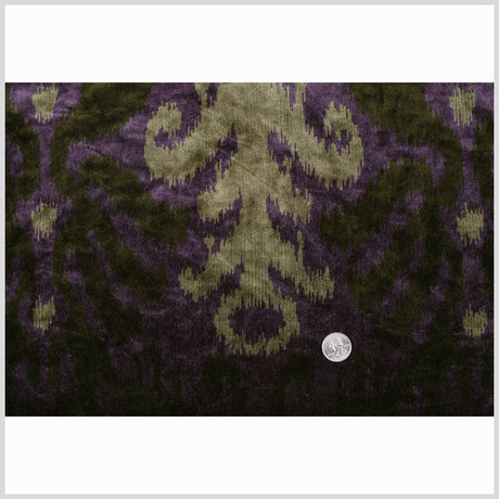 Purple Ikat Velvet
