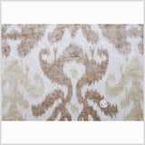 Beige Ikat Velvet