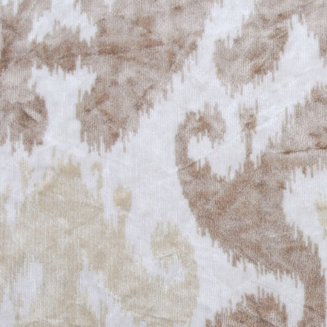 Beige Ikat Velvet