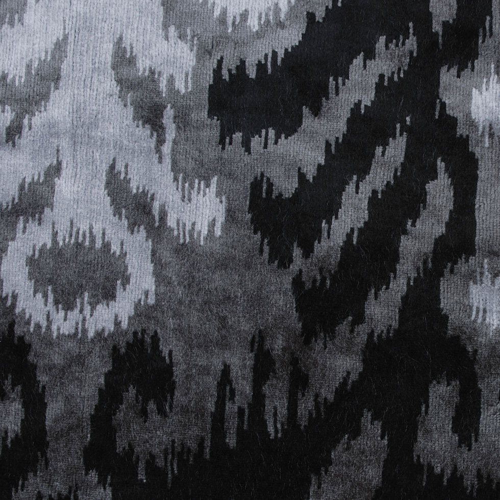Black Ikat Velvet