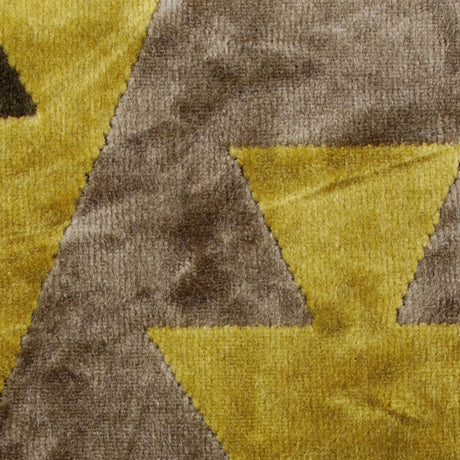 Green Geometric Velvet