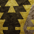 Green Geometric Velvet