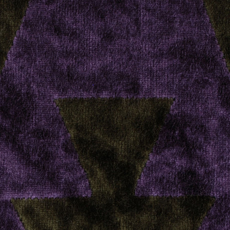 Purple Geometric Velvet