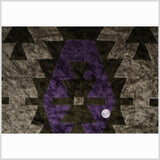 Purple Geometric Velvet