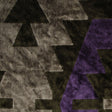 Purple Geometric Velvet