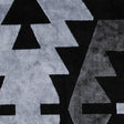 Black Geometric Velvet