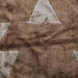 Brown Geometric Velvet