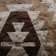 Brown Geometric Velvet