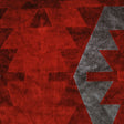Red Geometric Velvet