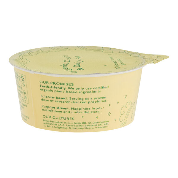 Cocojune Dairy-Free Lemon Elderflower Coconut Cultured Yogurt Alternative 4 oz. - 12/Case