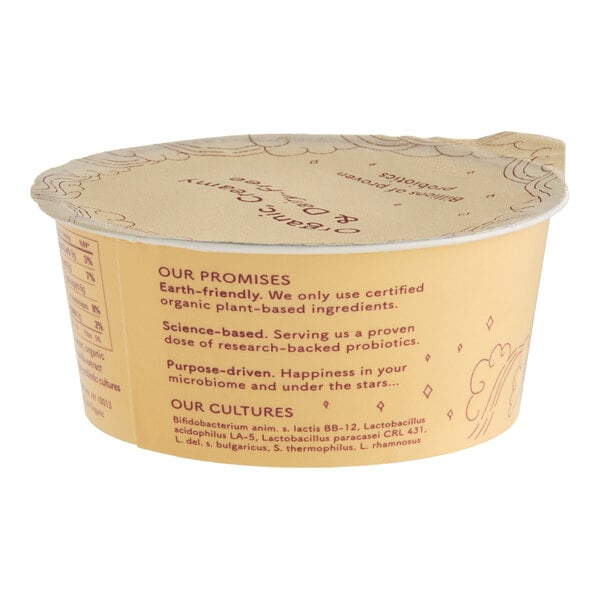 Cocojune Dairy-Free Vanilla Chamomile Coconut Cultured Yogurt Alternative 4 oz. - 12/Case