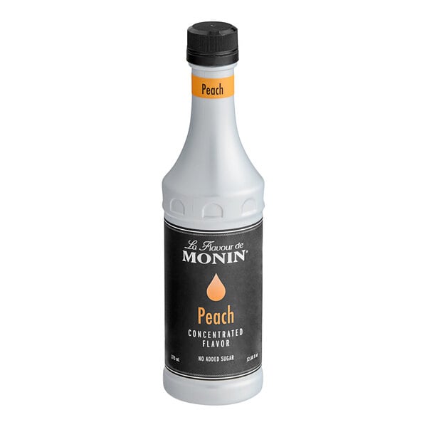 Monin Peach Concentrated Flavor 375 mL - 4/Case