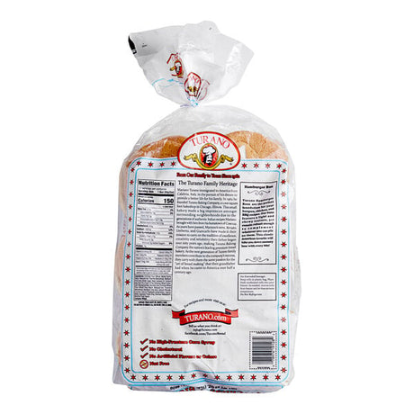 Turano Frozen Hamburger Bun 1.95 oz. - 96/Case