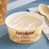 Cocojune Dairy-Free Vanilla Chamomile Coconut Cultured Yogurt Alternative 4 oz. - 12/Case