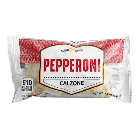 Grand Prairie Pepperoni Pizza Calzone 7 oz. - 12/Case