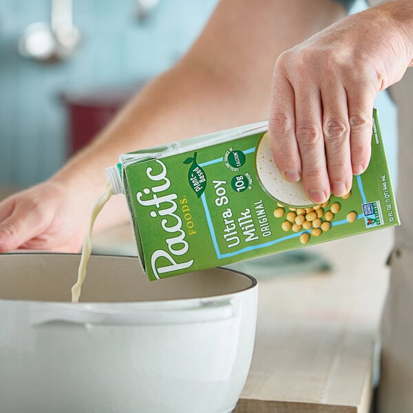Pacific Foods Ultra Soy Milk 32 fl. oz. - 12/Case