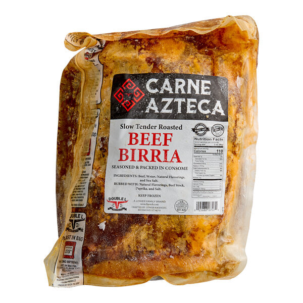 Carne Azteca Birria Seasoned Beef 5 lb. - 2/Case