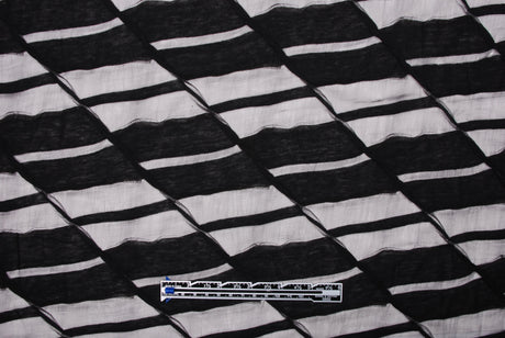 Black Rayon-Silk Novelty Knit