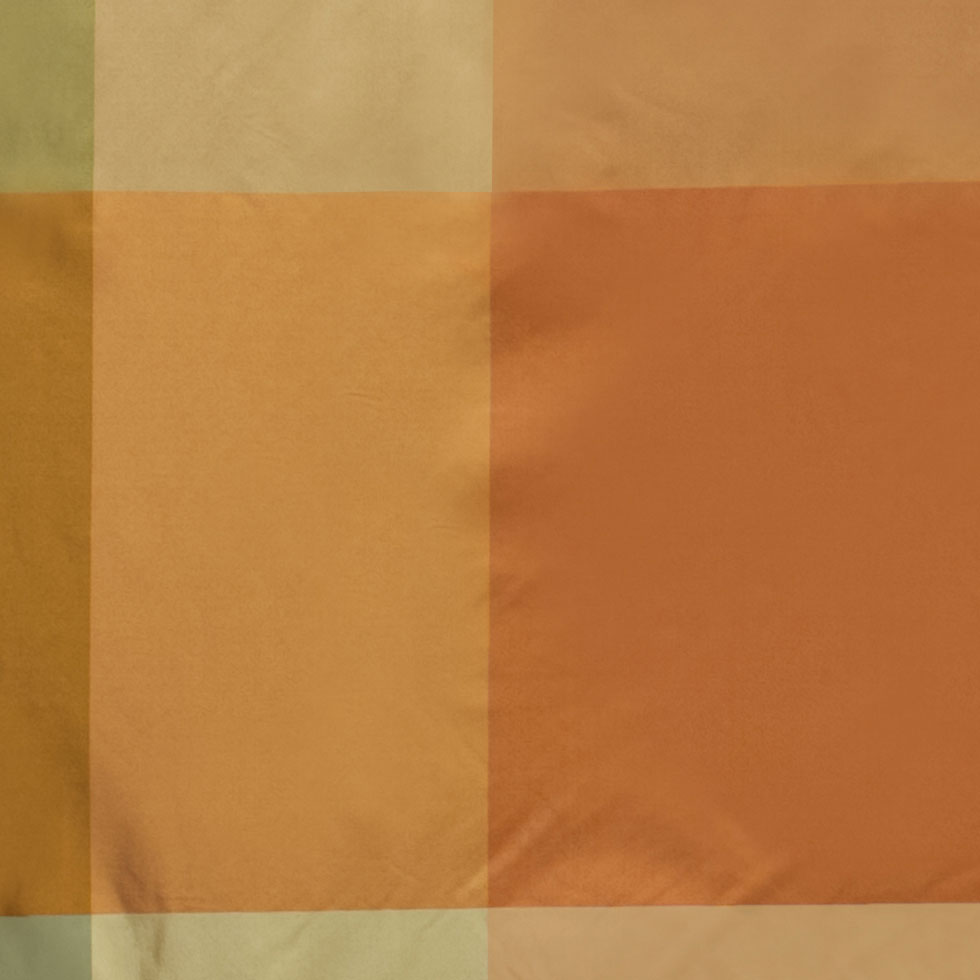 Gold, Taupe & Orange Armani Silk Taffeta