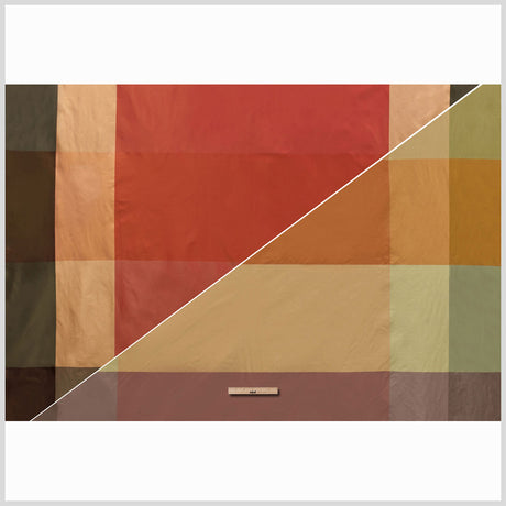 Gold, Taupe & Orange Armani Silk Taffeta