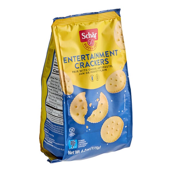 Schar Gluten-Free Entertainment Crackers 6.2 oz. - 5/Case