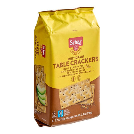 Schar Gluten-Free Multigrain Table Crackers 7.4 oz. - 5/Case
