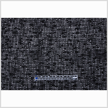 Italian Black Peekaboo Wool Blend