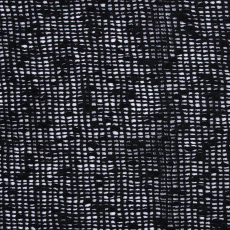 Italian Black Peekaboo Wool Blend