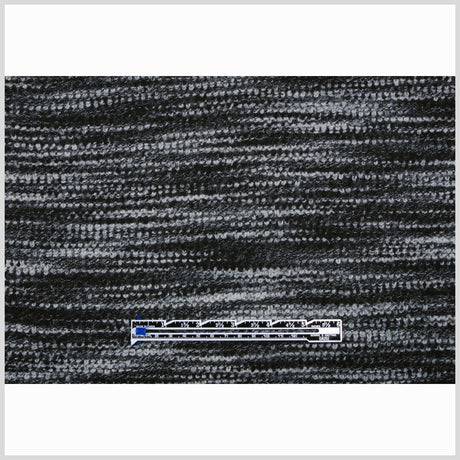 Sumptuous Black/Gray Italian Wool