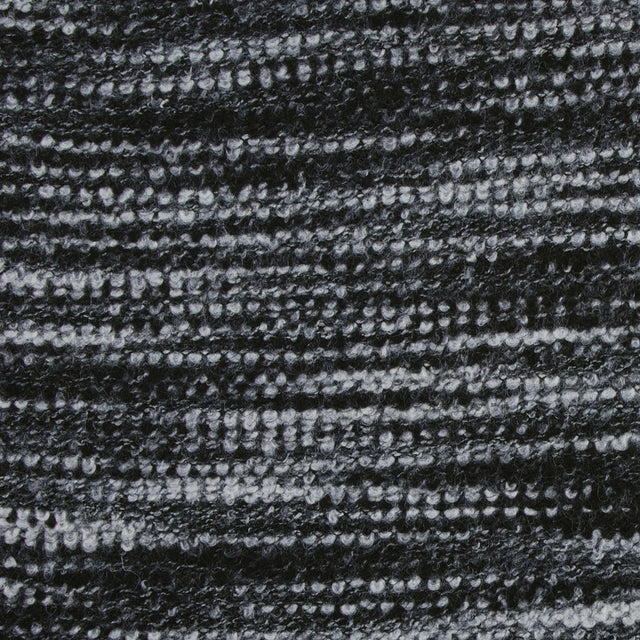 Sumptuous Black/Gray Italian Wool