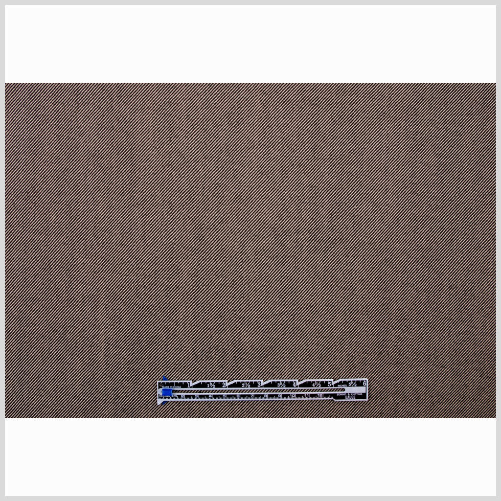 Italian Black/Bronze Wool-Cotton Twill