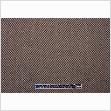 Italian Black/Bronze Wool-Cotton Twill