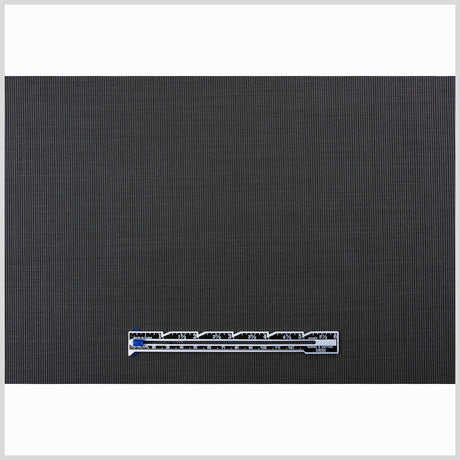 Italian Black Wool Blend Suiting