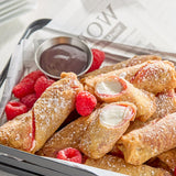 Finger Food Products Raspberry Cheesecake Dessert Log Egg Roll 2 oz. - 72/Case