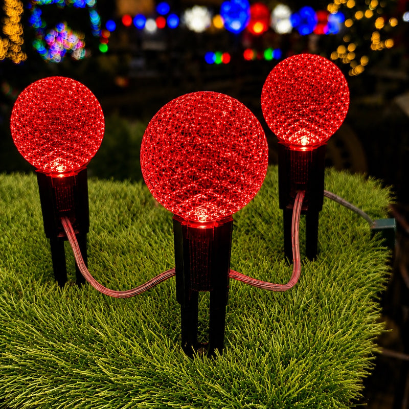 G50 Wonderful LED SMD Bulb (25 bulbs/bag) - Faceted, Red