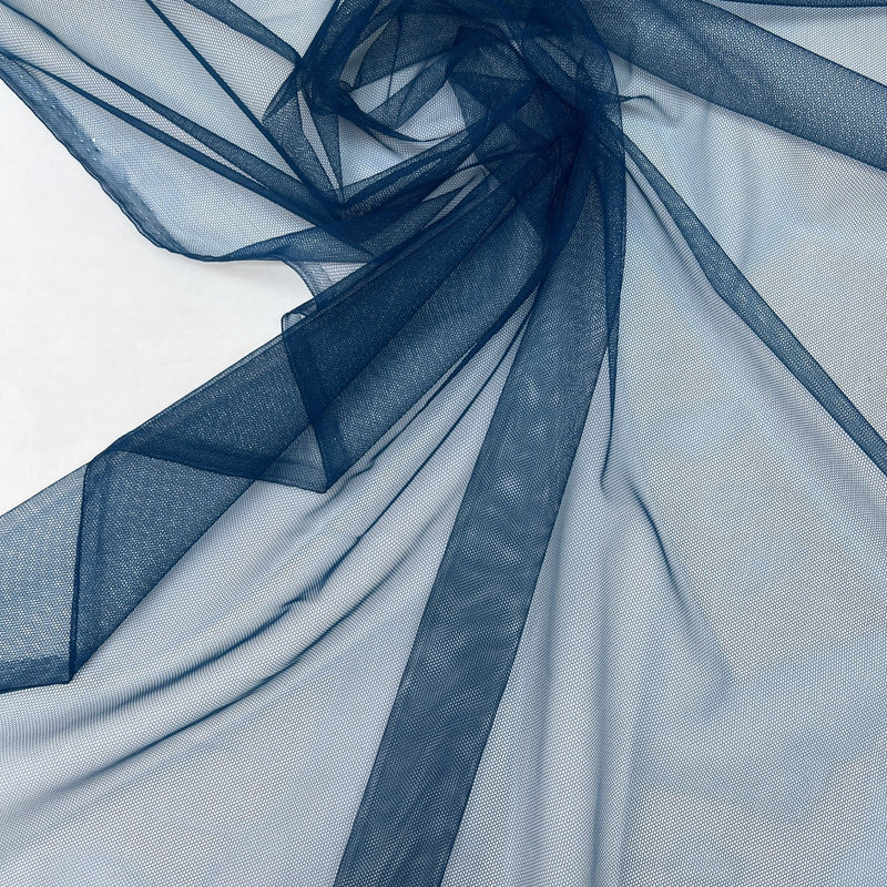Polyester Stretch Mesh Blue