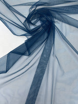 Polyester Stretch Mesh Blue