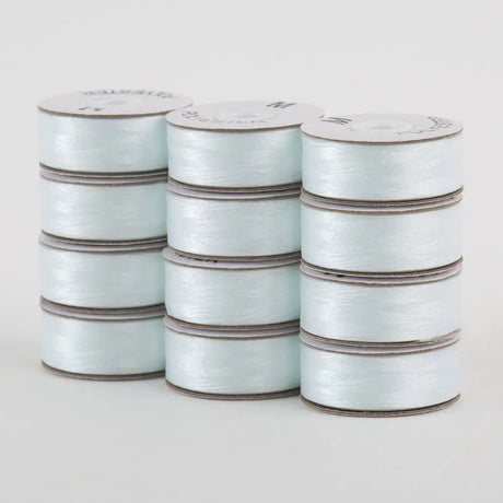 Poly Bobbins 621 Lace White M-Style 12 Pack
