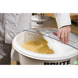 Rubbermaid Prosave Sliding Lid W 2 C Scoop: FITS 2610 Brute Container