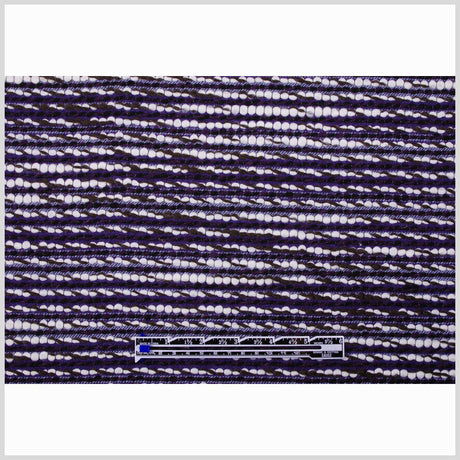 Italian Purple Striped Virgin Wool